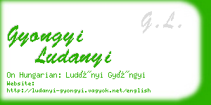 gyongyi ludanyi business card